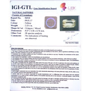 2.48 Ratti Natural yellow sapphire with Govt Lab Certificate-(YELSA9V)